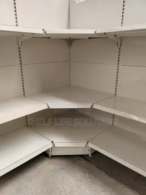 Right Angle Corner Supermarket Shelf