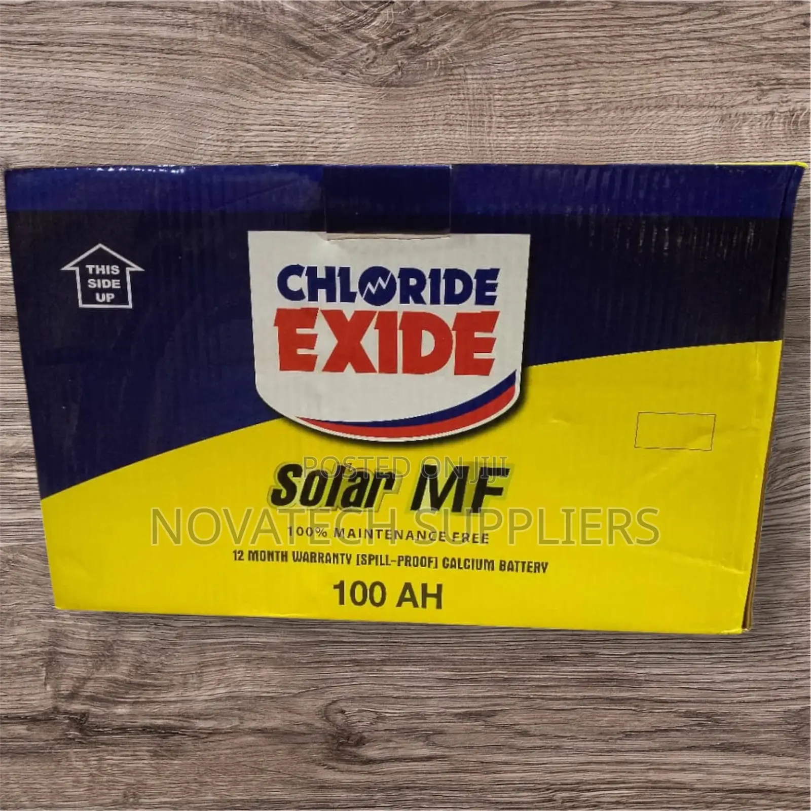 100H Chloride Exide Maintenance Free Solar Batteries Tyns