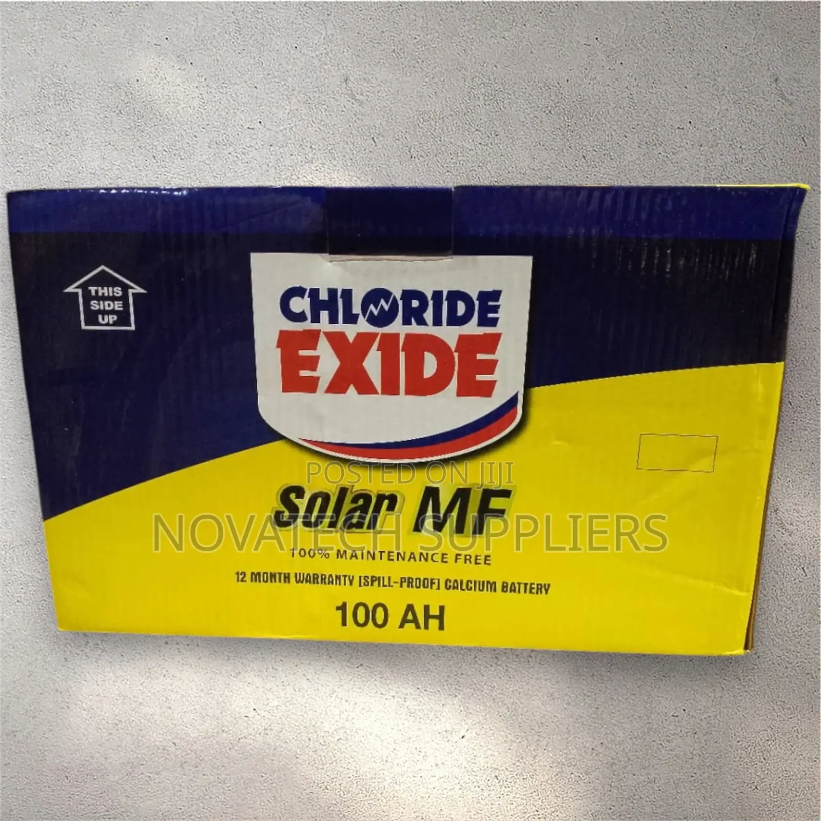 100ah Chloride Exide Maintenance Free Solar Batteries Adon