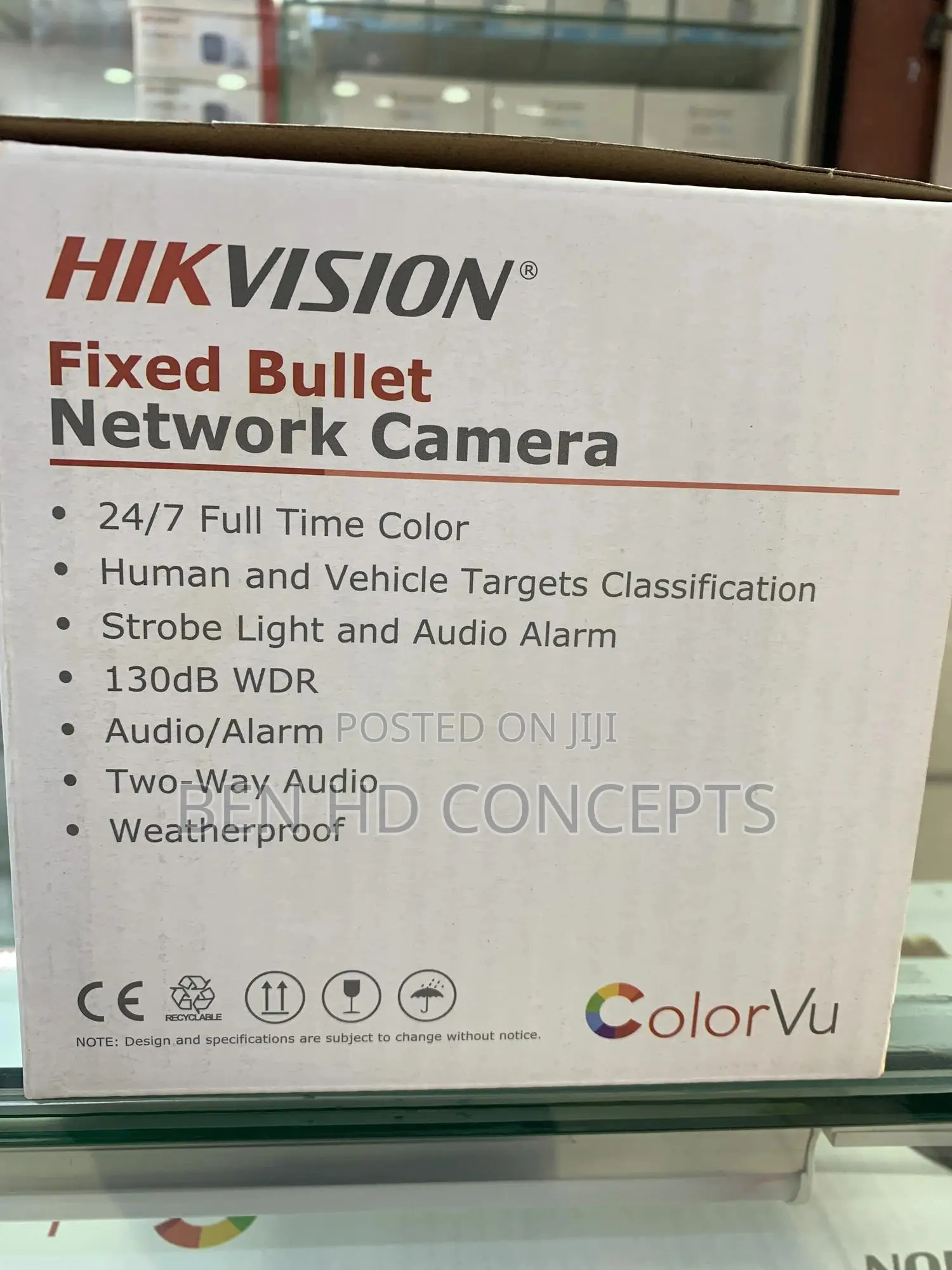 Hikvision CCTV Alarm Camera IP Colorvu 60m