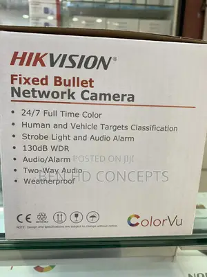 Hikvision CCTV Alarm Camera IP Colorvu 60m
