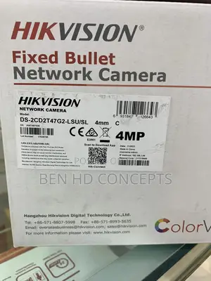 Hikvision CCTV Alarm Camera IP Colorvu 60m