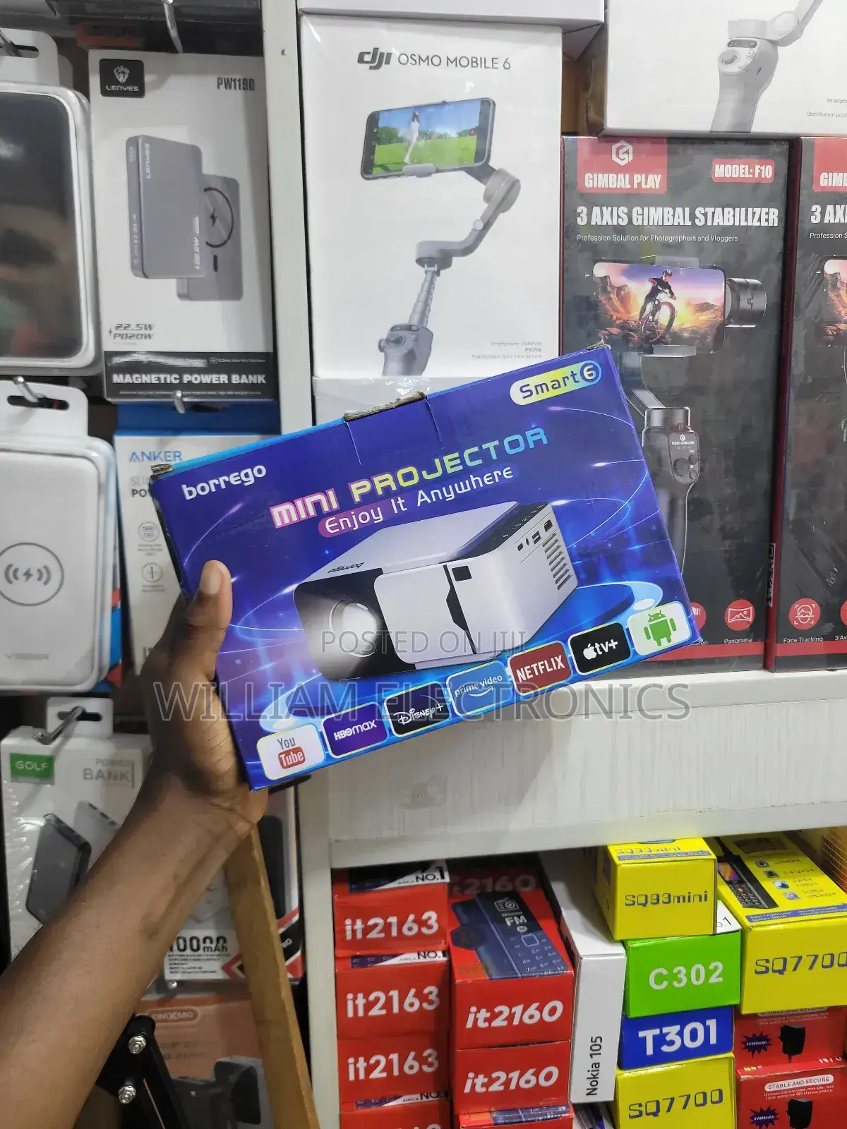 Borrego Mini Projector Smart 6