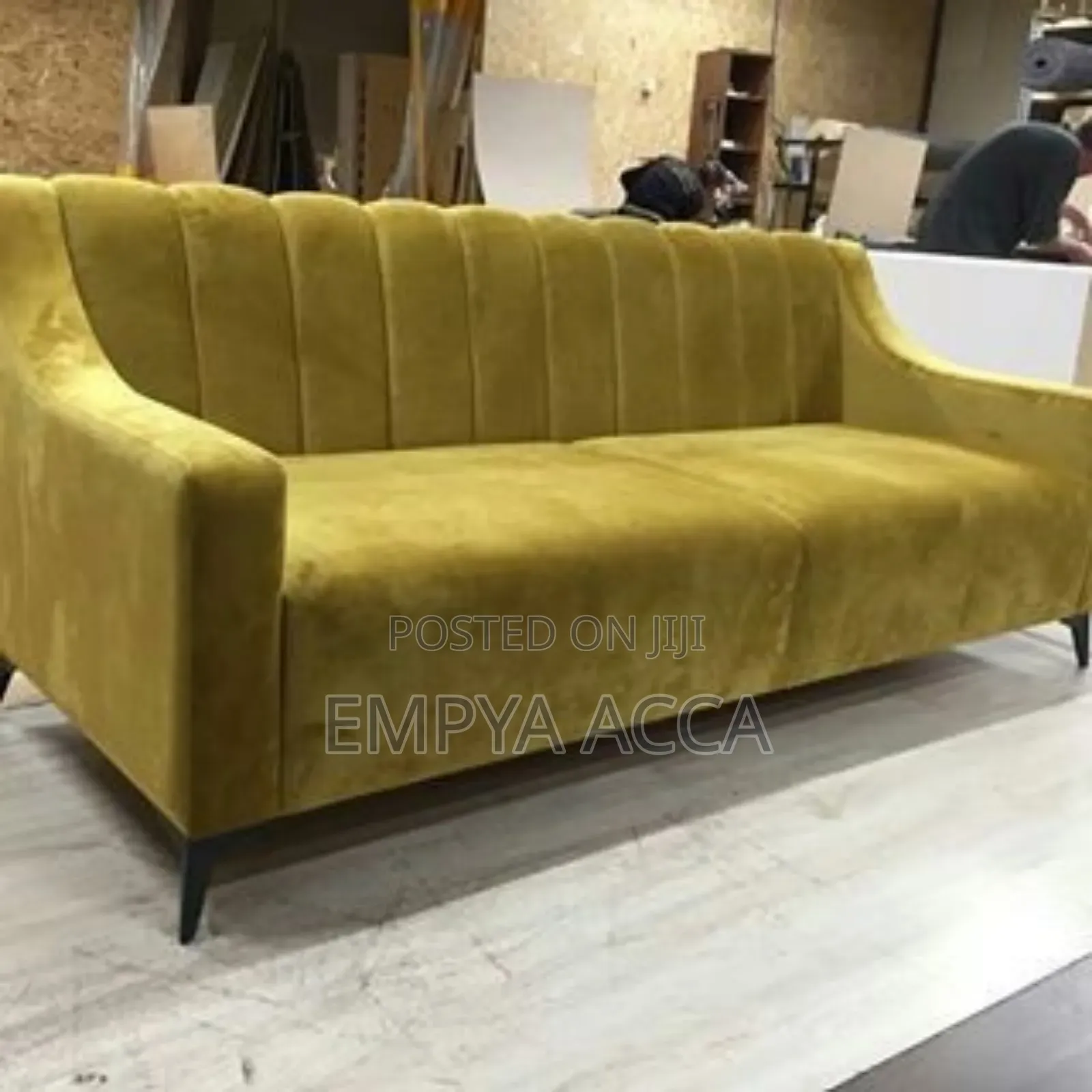 Pale Yellow Sofa