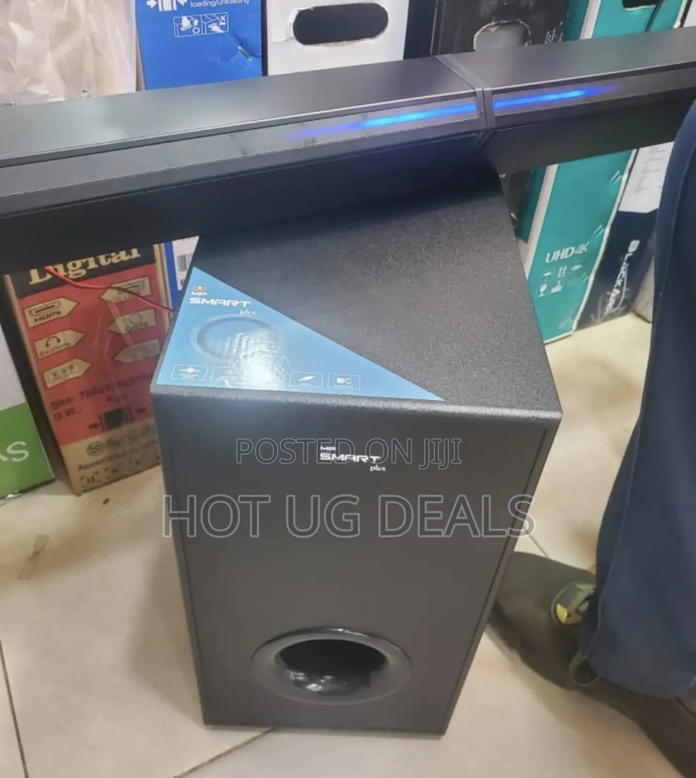 Smartplus 2.1 Soundbar and Super Subwoofer With FM - Black.