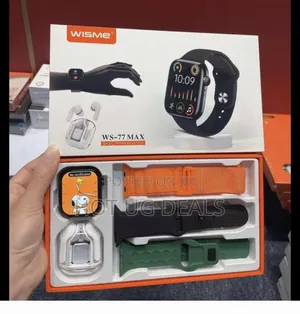 Ultra Smart Watch Plus Free Bluetooth Airpods Three Straps