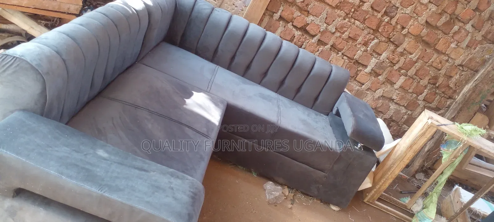 Spanish Design Gray Couch