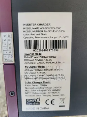 2000va Hybrid Inverter With MPPT Charge Controller