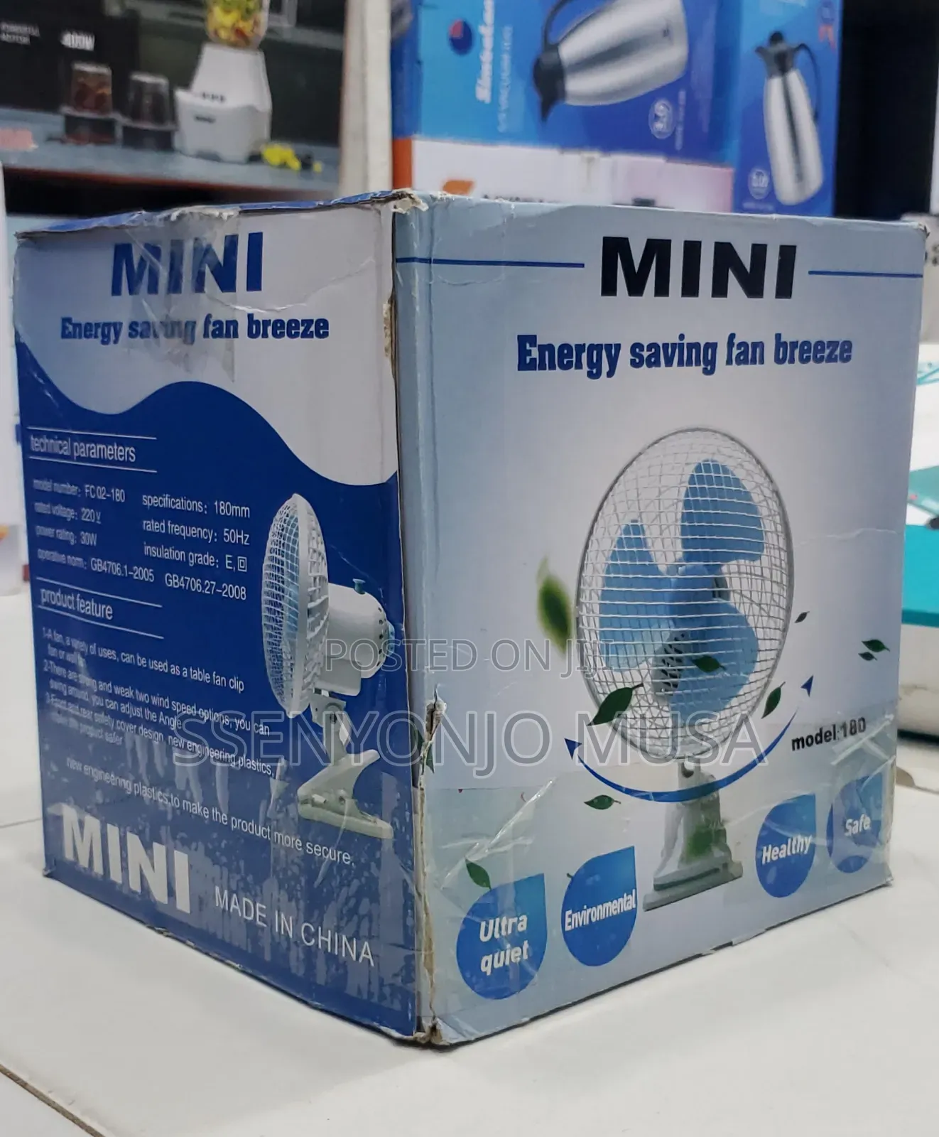 MINI Energy Saving Fan Breeze FC 02-180 - 30W, 220V, 50hz