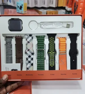 Photo - Ultra Max Smartwatch With 7 Straps, Bluetooth Multi-Colour