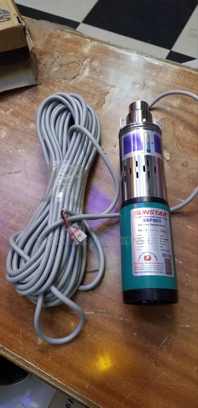Sunstar Solar Pump/ DC Pump 50m/250watts