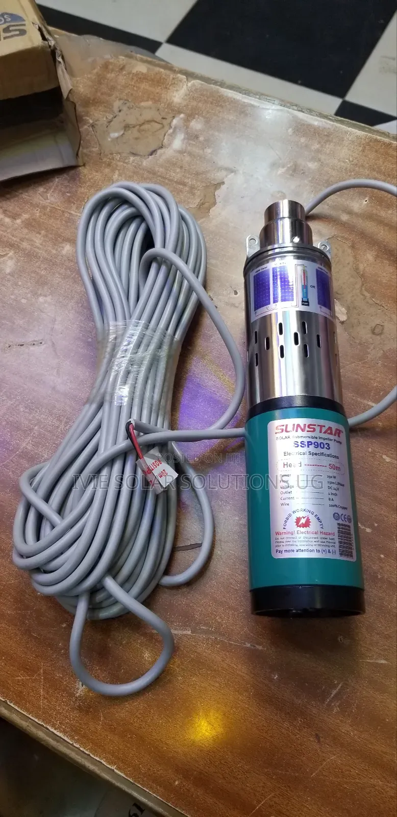 Sunstar Solar Pump/ DC Pump 50m/250watts