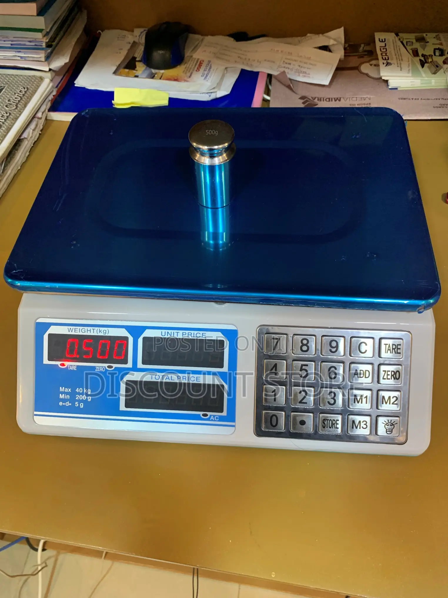 ACS 40kg D=5g Portable Digital Shop Counter Table Top Scales