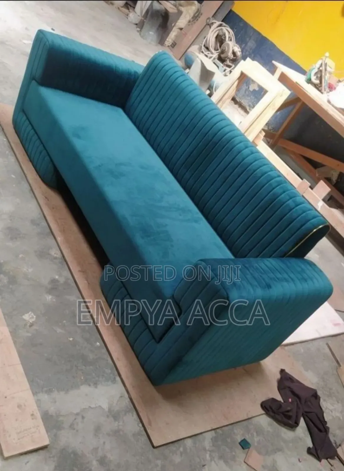 Cranny Green Sofa