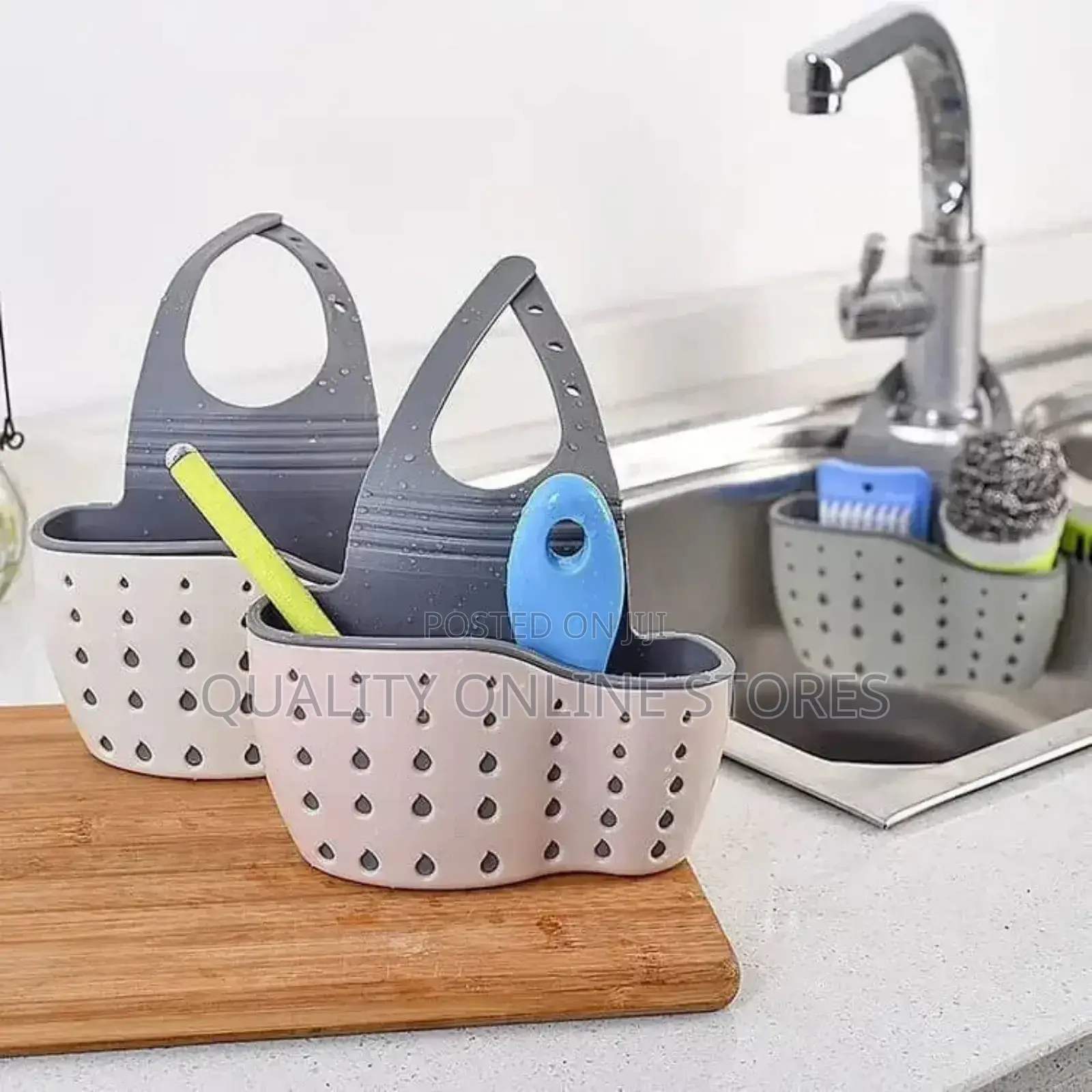 Plastic Sink Caddy Holder, Hanging Kitchen Sink Caddy