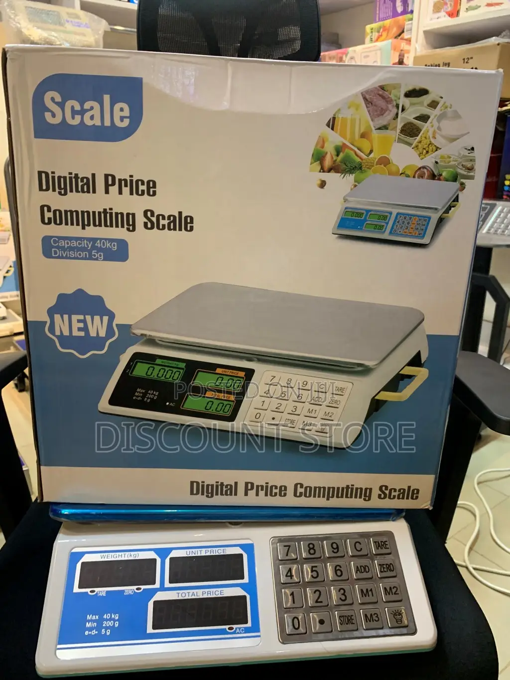 Acs 40kg D=5g Tabletop Mini Commercial Weighing Shop Scales