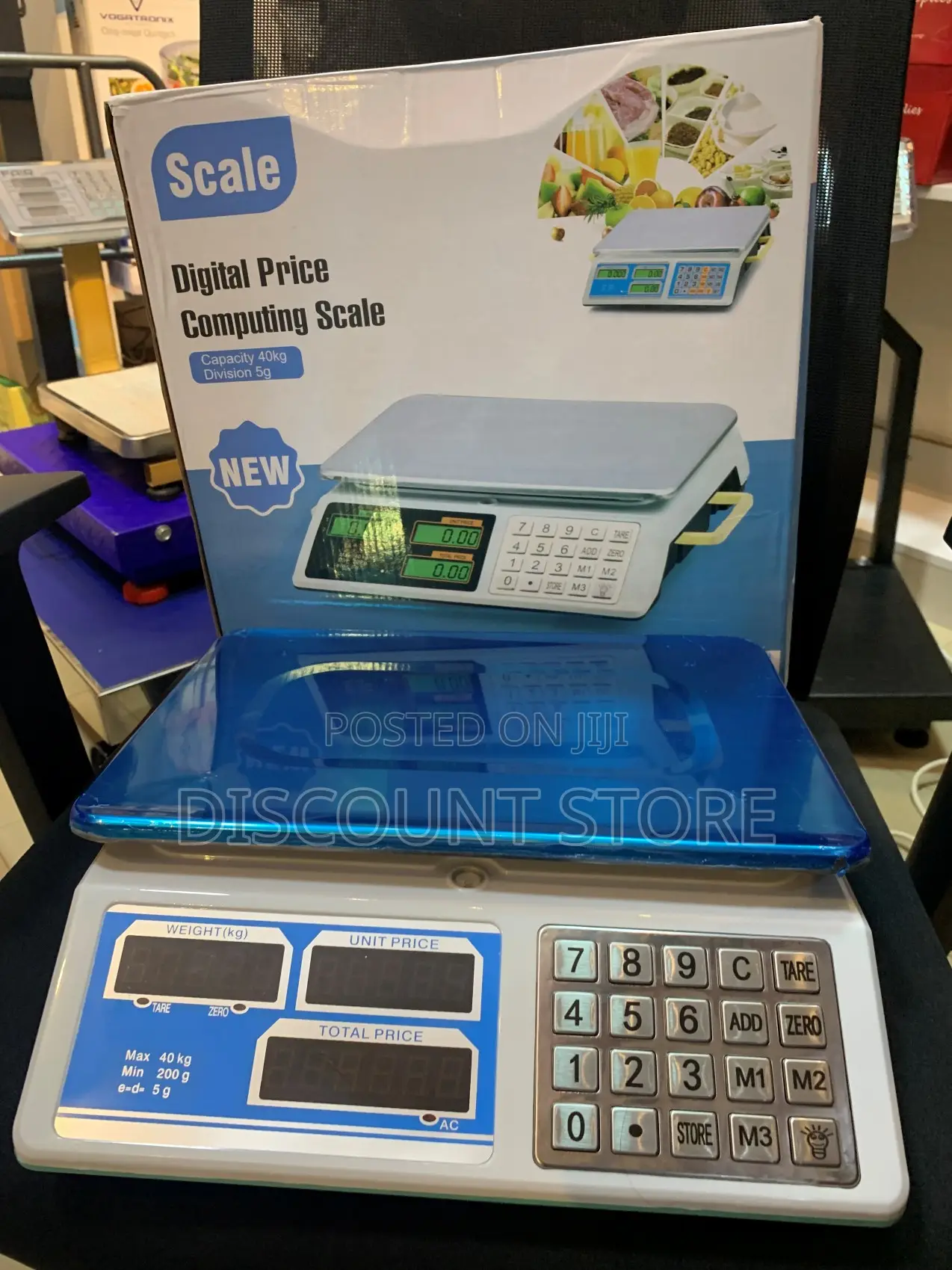 Acs 40kg D=5g Brand New Digital Tabletop Weighing Shop Scale