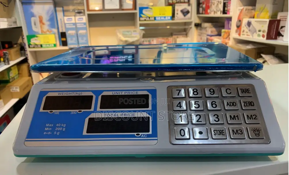 ACS 40kg D=5g Shop Counter Digital Commercial Tabletop Scale