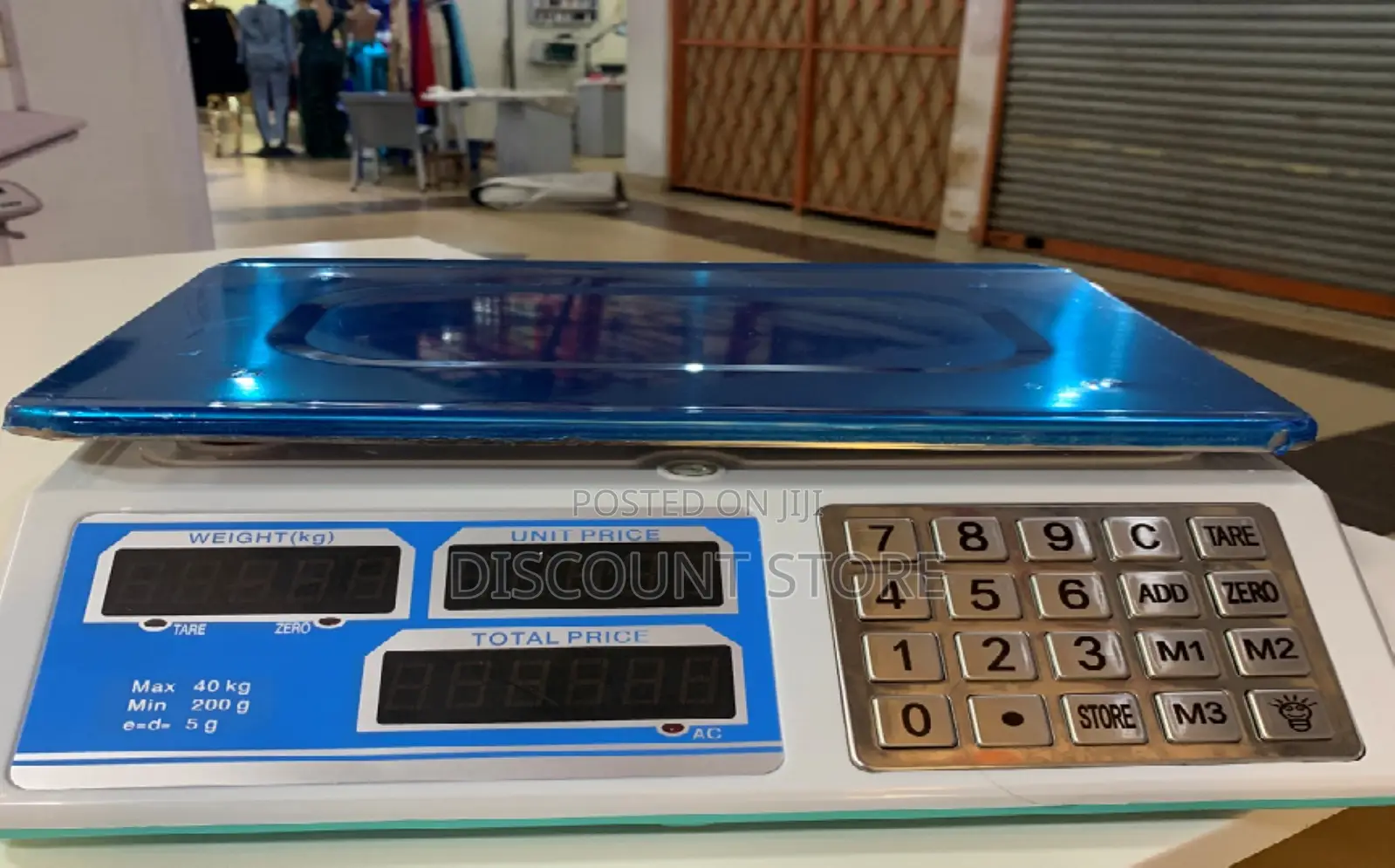 ACS 40kg D=5g Commercial Weighing Tabletop Scales.