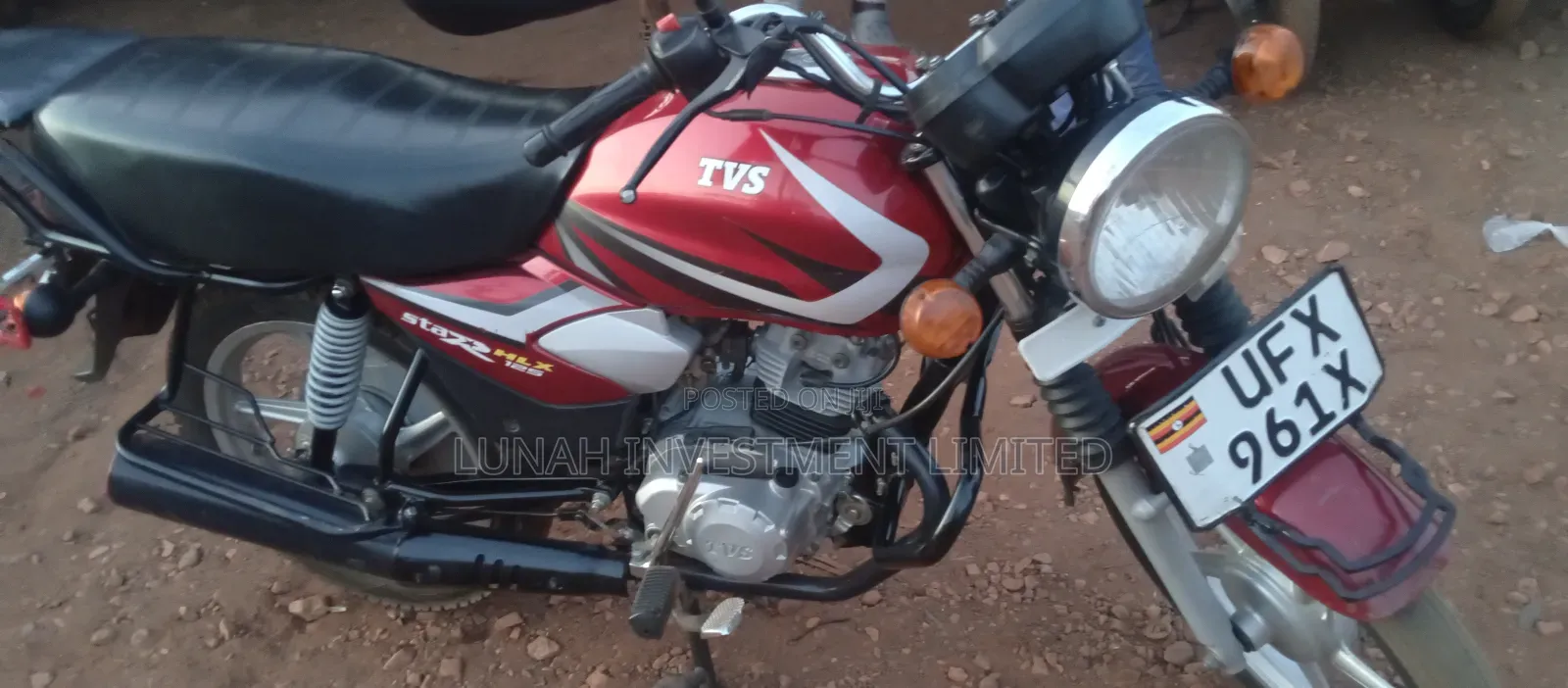 TVS HLX 125 2024 Red