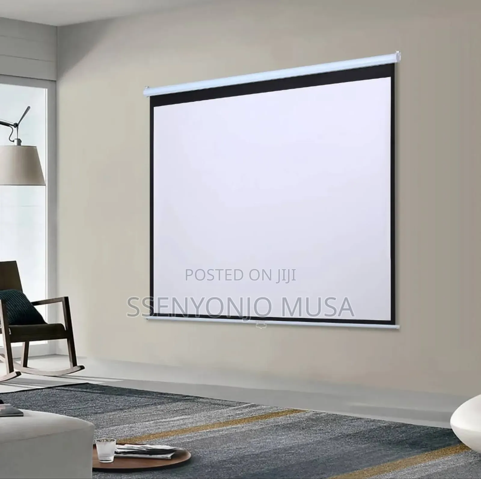 72 Inch 16:9 Matte White Electric Projection Screen for H-T