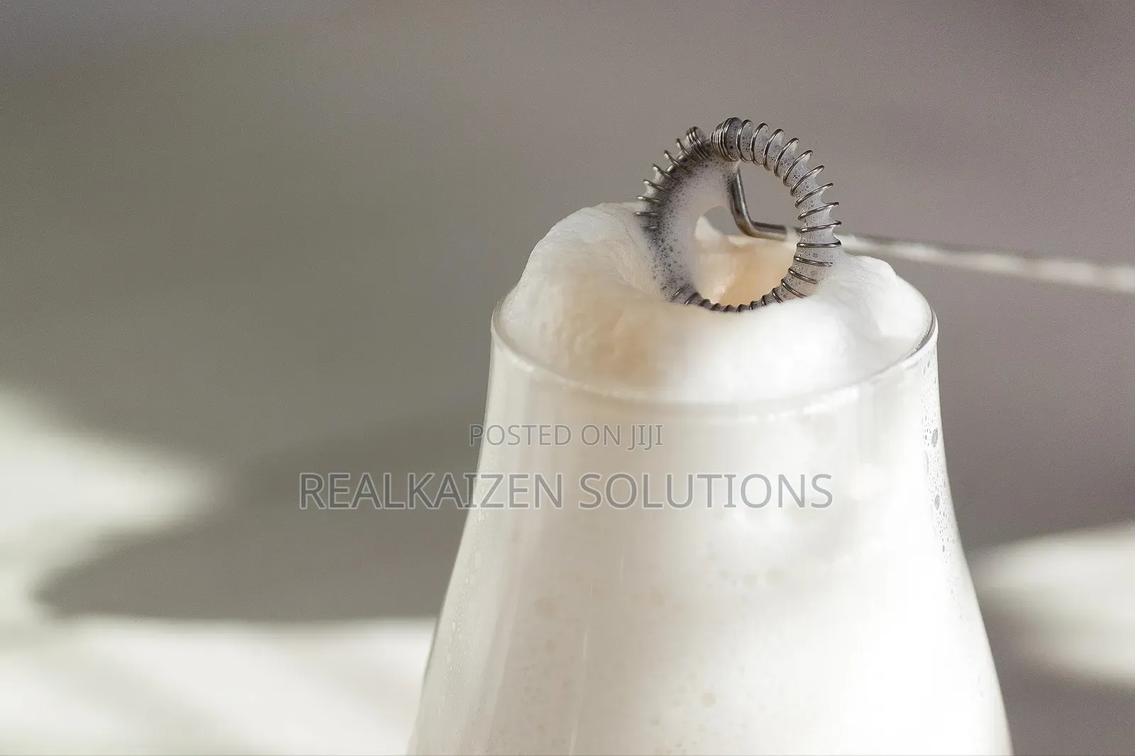 Battery Operated Coffee Milk Frother Cappuccino Mixer 2 Pc