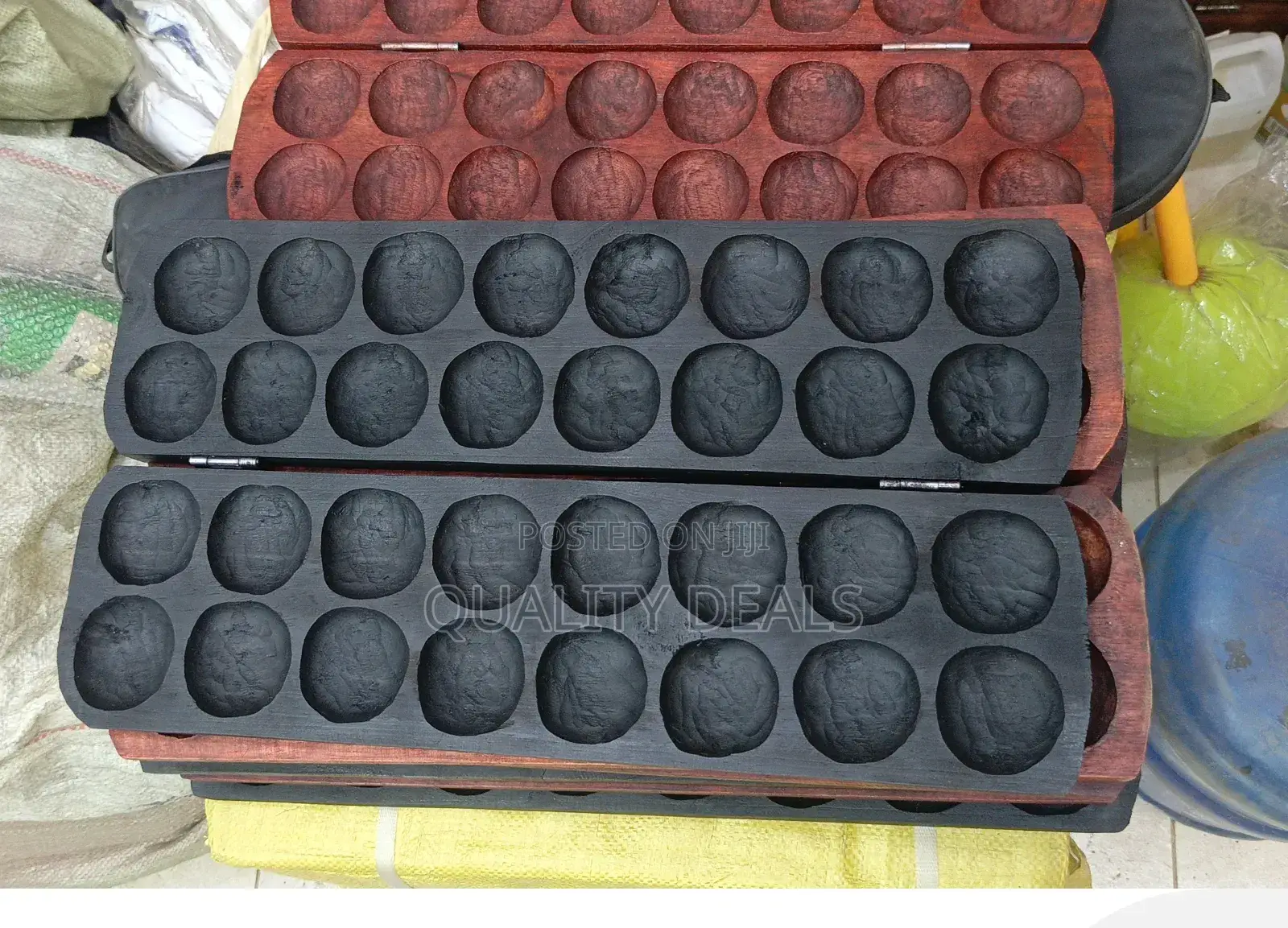 Omweso Wooden Game Board With Pieces