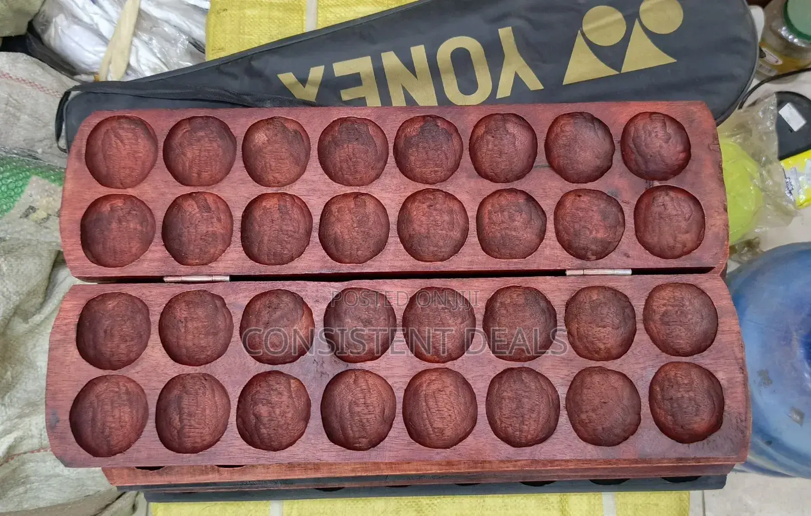 Traditional Game (Omweso) Wooden Board