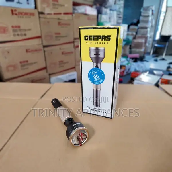 Geepas VIP Series Flashlight With Power Bank GFL4666