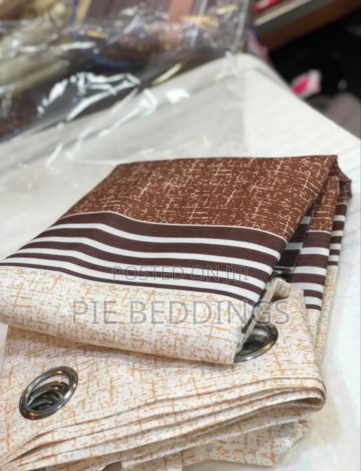 Brown Finished Curtains