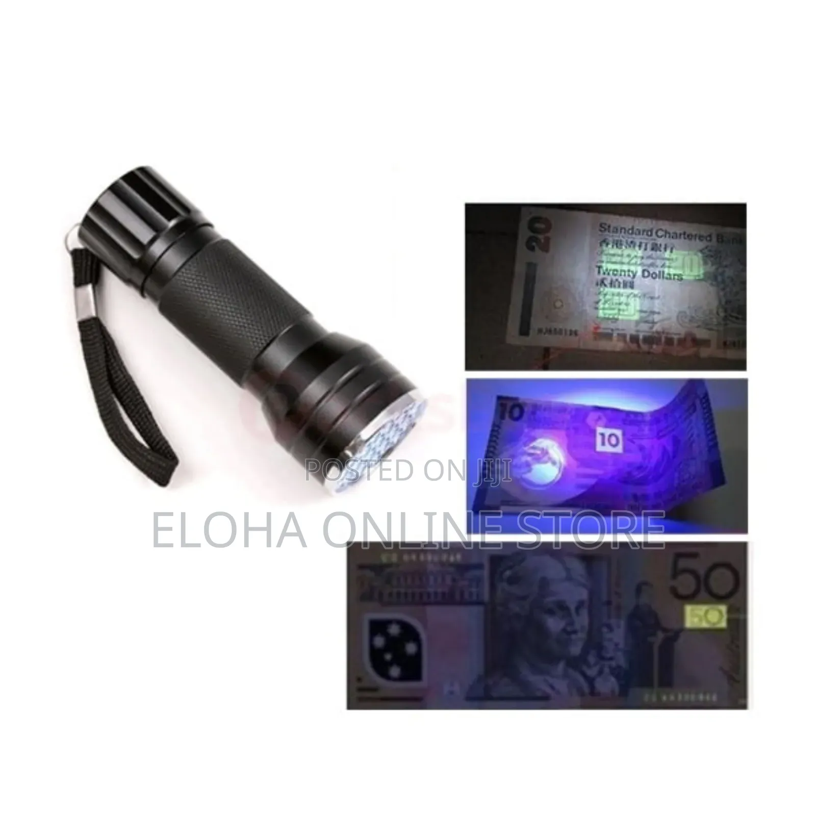 Ultraviolet Portable Flashlight/Money Detector