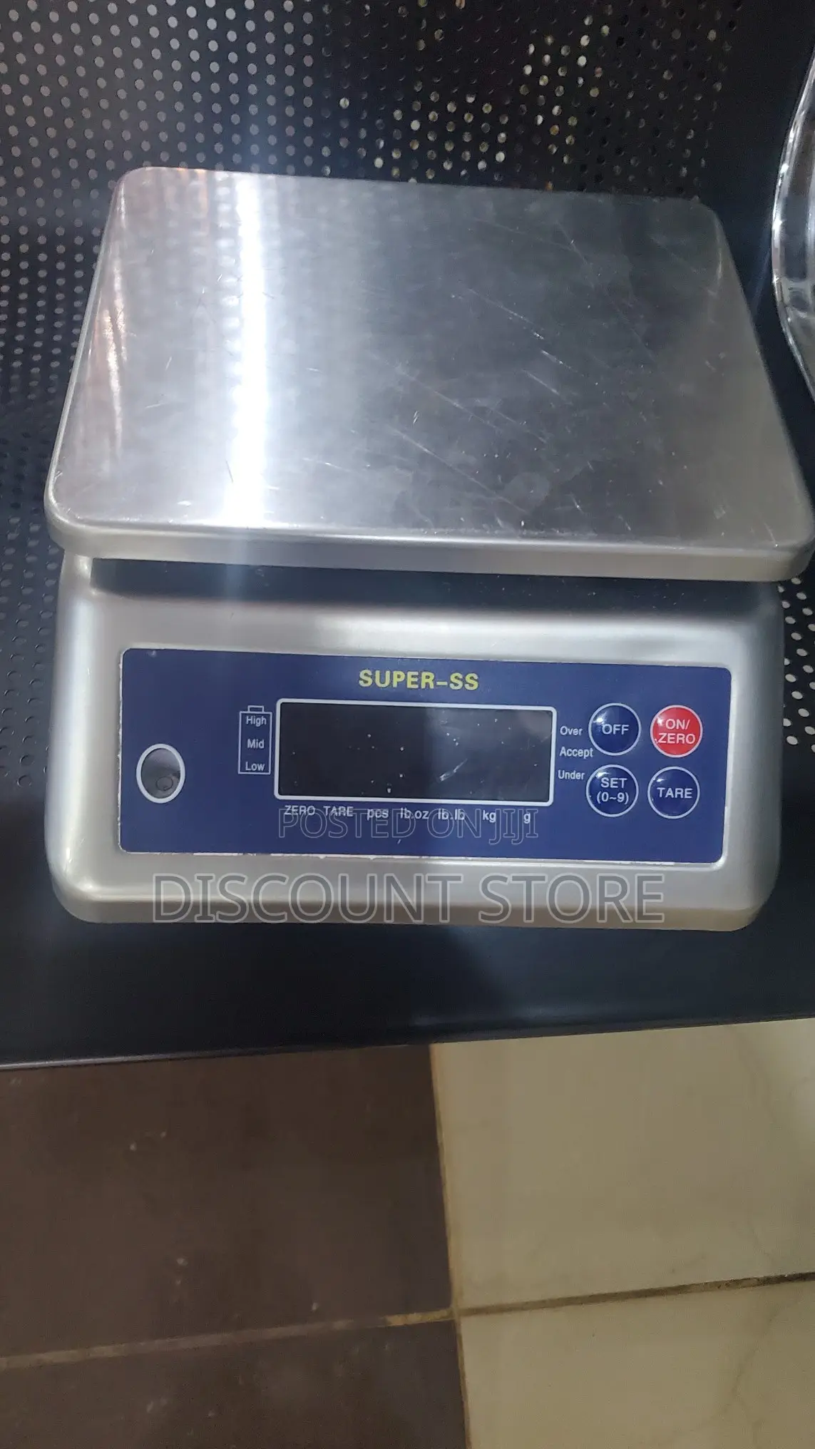 Super SS 30kg D=5g Waterproof Tabletop Stainless Steel Scale