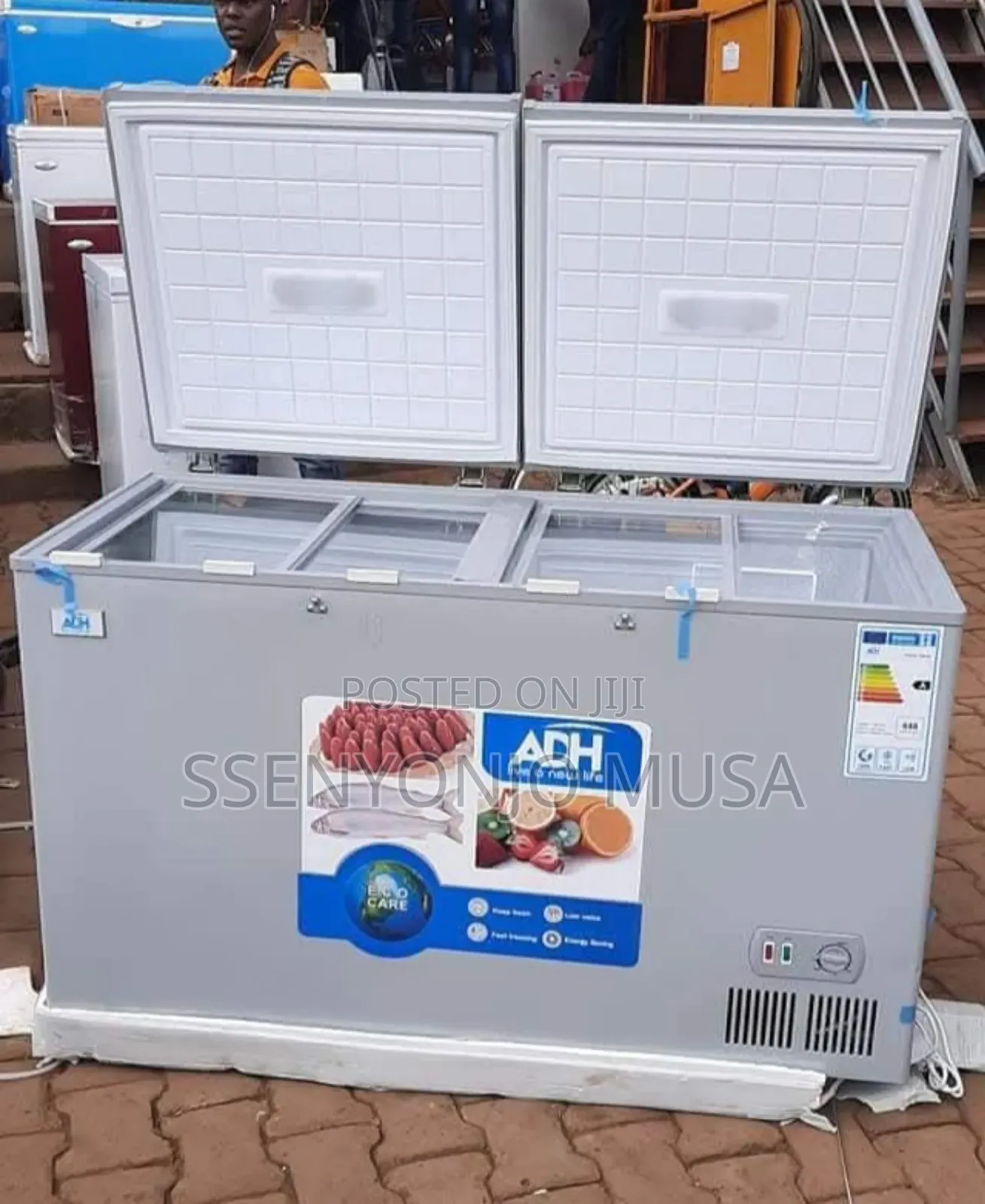 ADH 600 Liter Double Door Chest Freezer-Awesome White,Energy