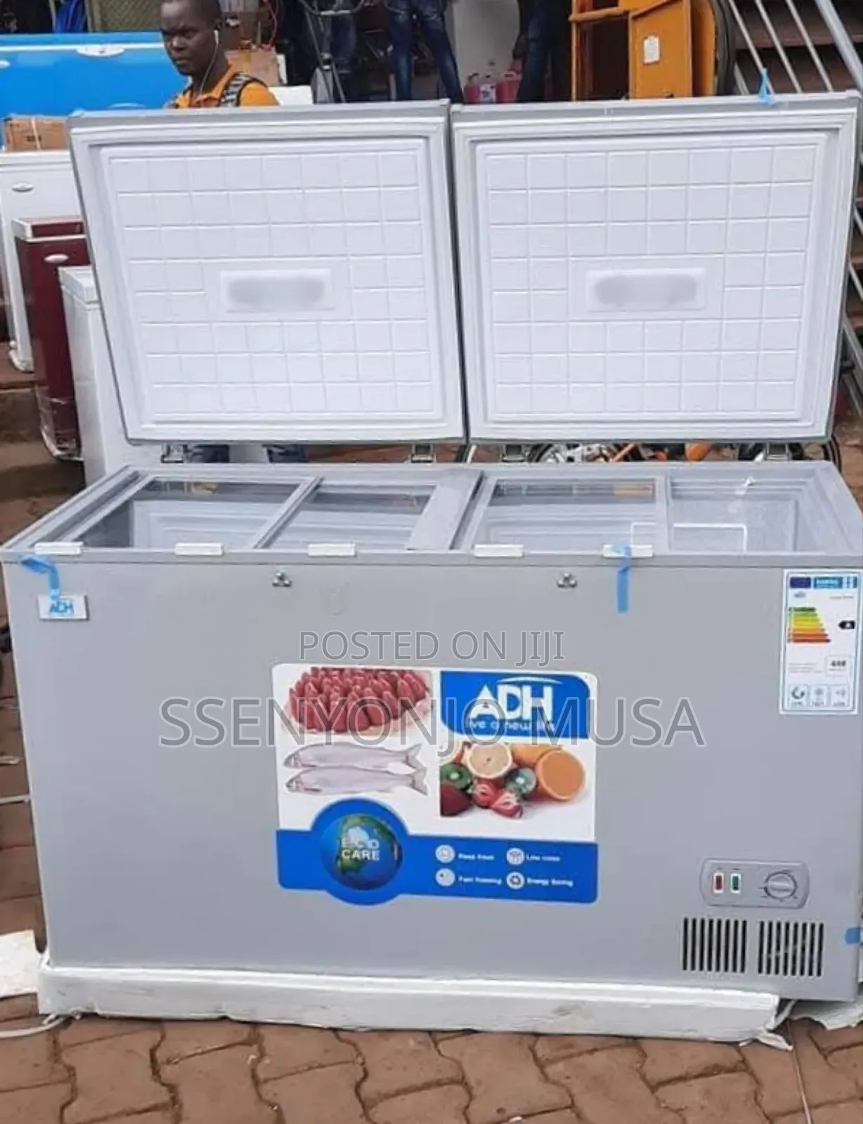 ADH 600 Liter Double Door Chest Freezer-Awesome White,Energy