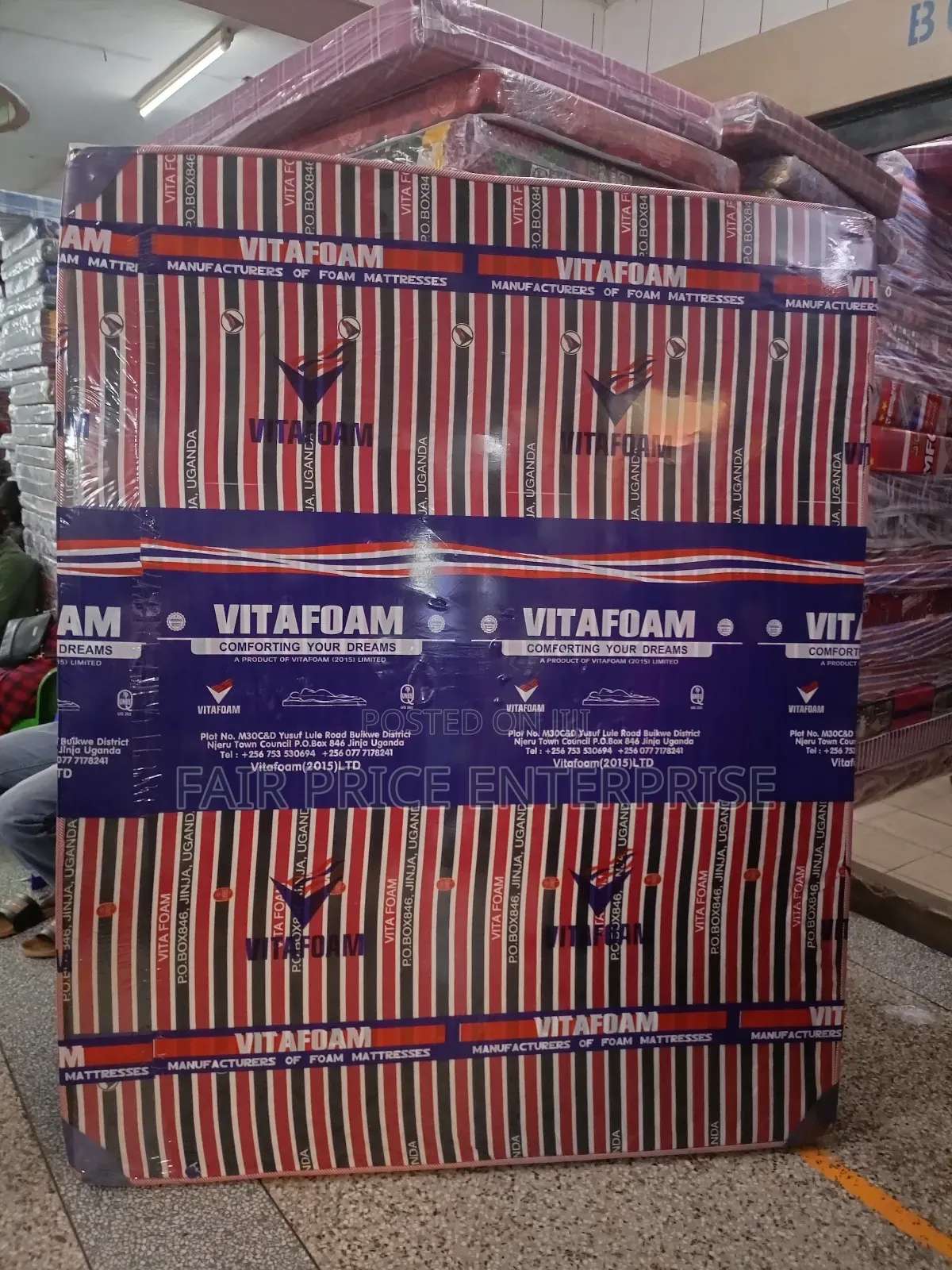 Vitafoam Mattress 5x6 By6 Inches Sealed Cover