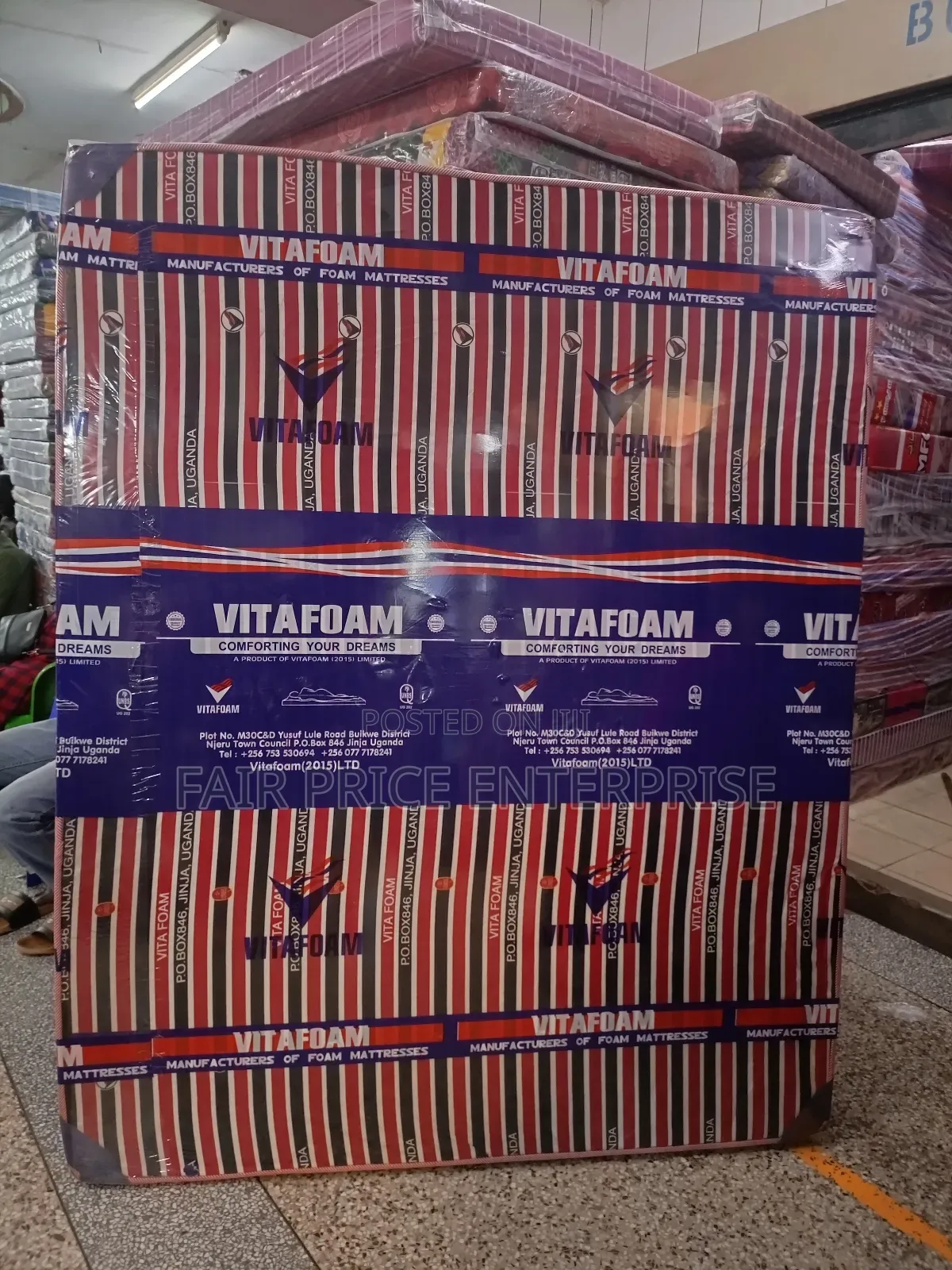 Mattress Vitafoam 4x6 By6 Inches Sealed Cover