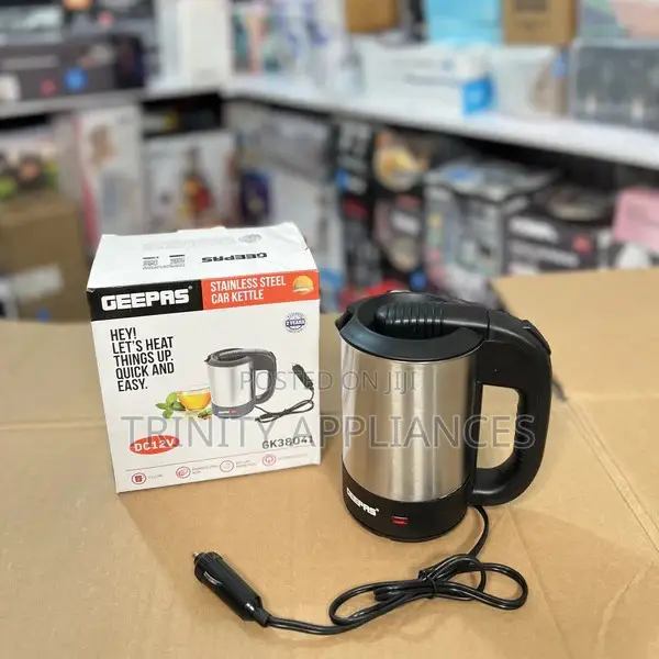 Geepas 12V Stainless Steel Car Kettle-500ml