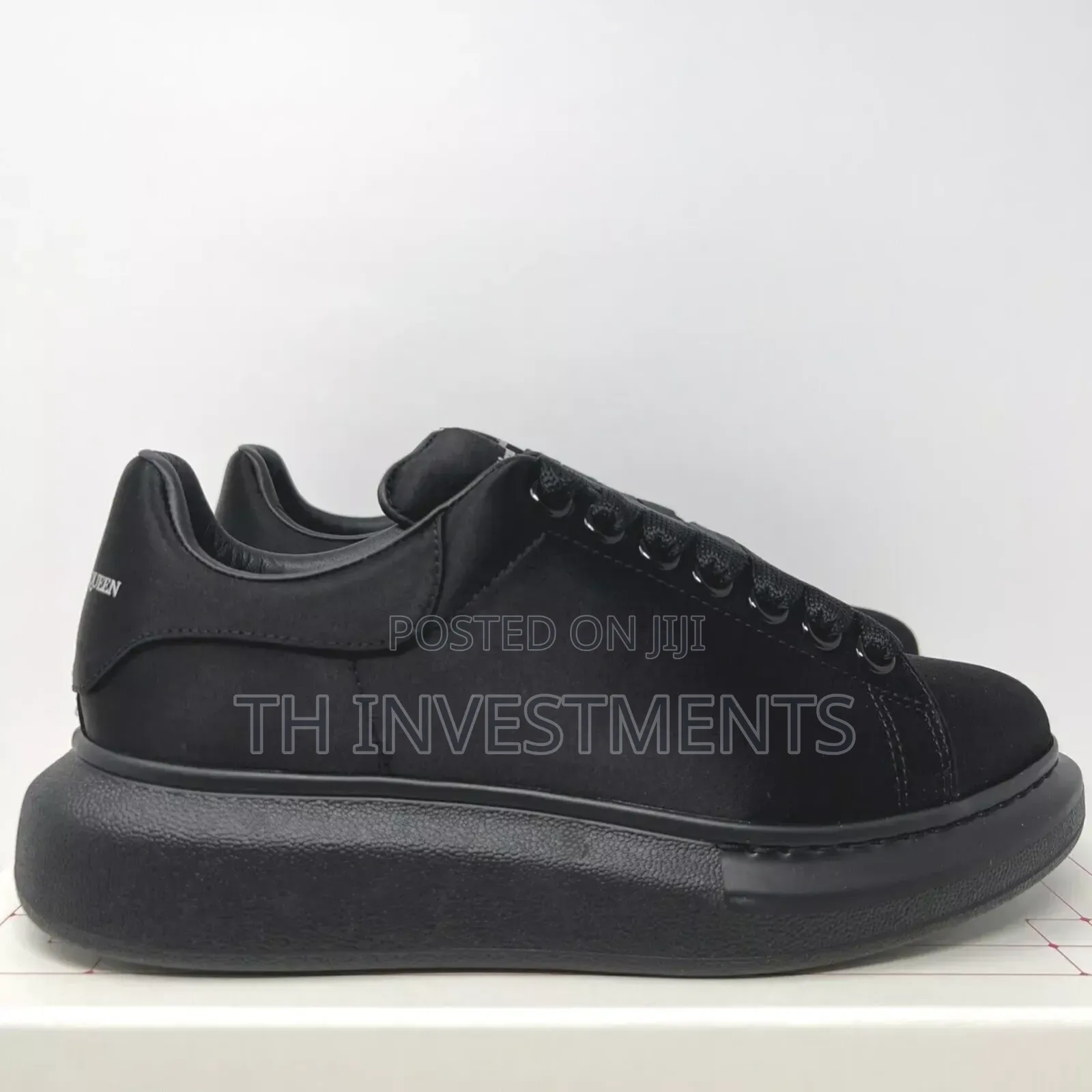 Alexander McQueen Women's Oversized Silk Sneakers Size 39.