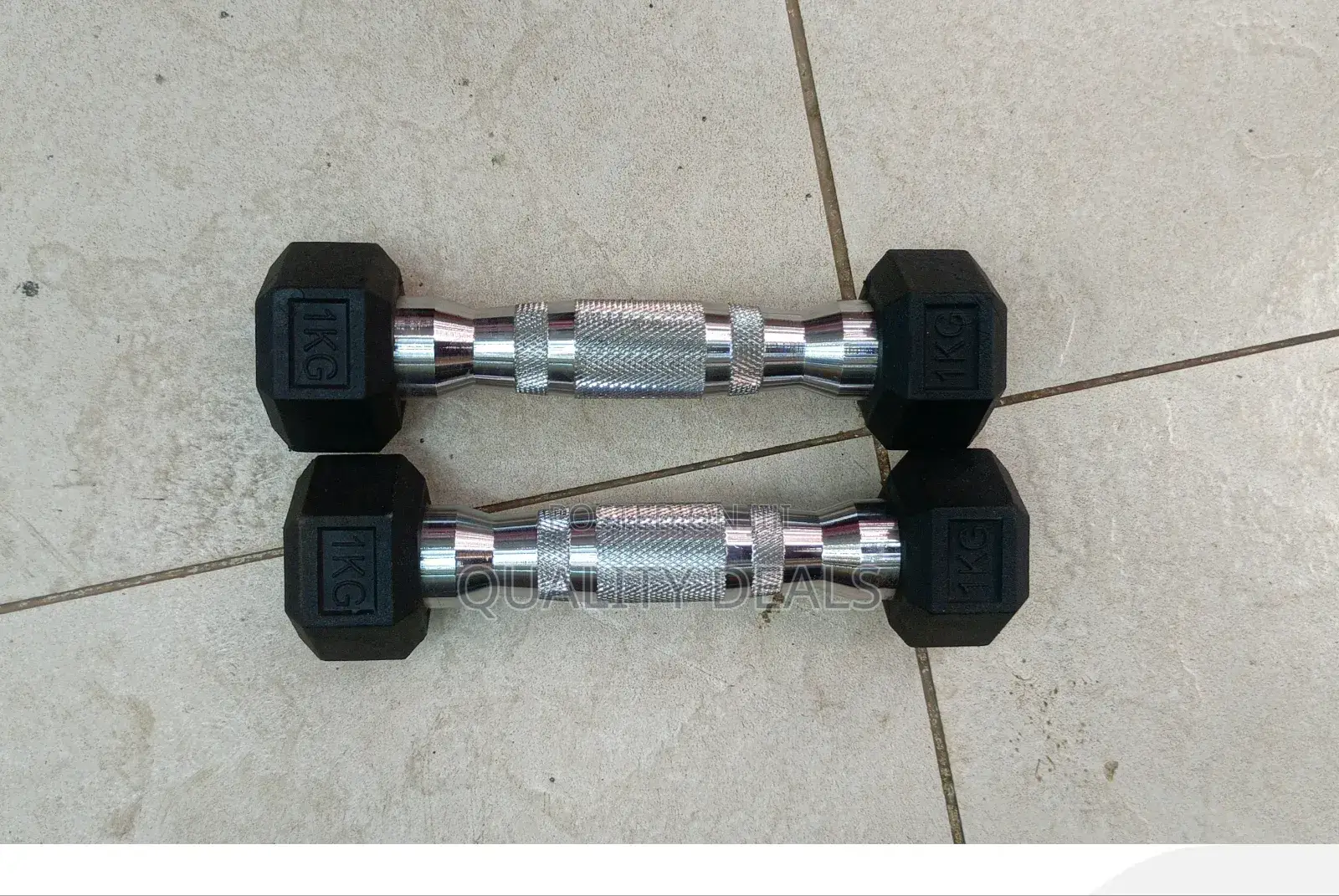 1kg Pair of Hex Fitness Dumbells