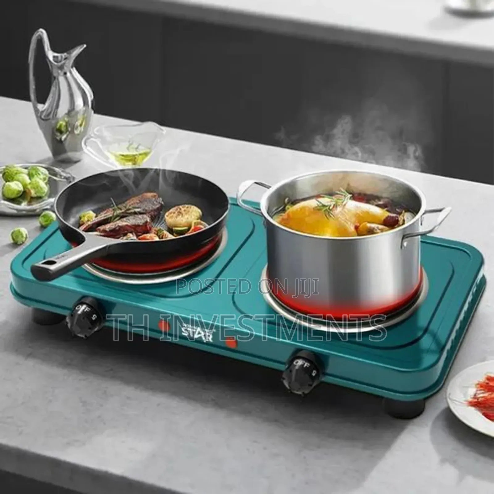 Winningstar Fast Cooking Hot Plate - Double Burner- Electri