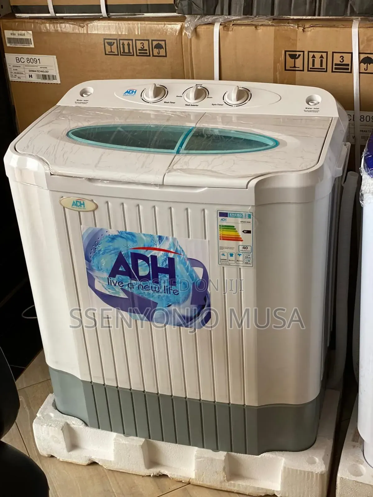 ADH 5kg Twin Tub Washing Machine-White-Toploader,Affordable