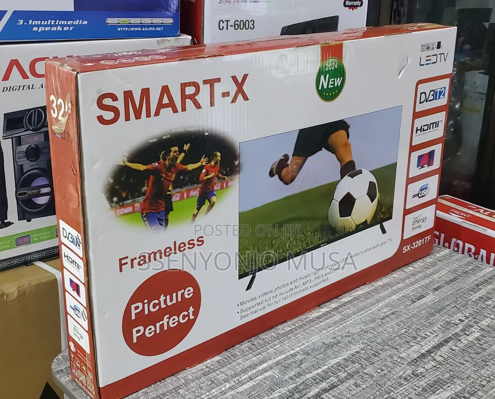 Smart-X 32" FHD LED Smarttv/Freeview, Satellite Tuner-2-Year