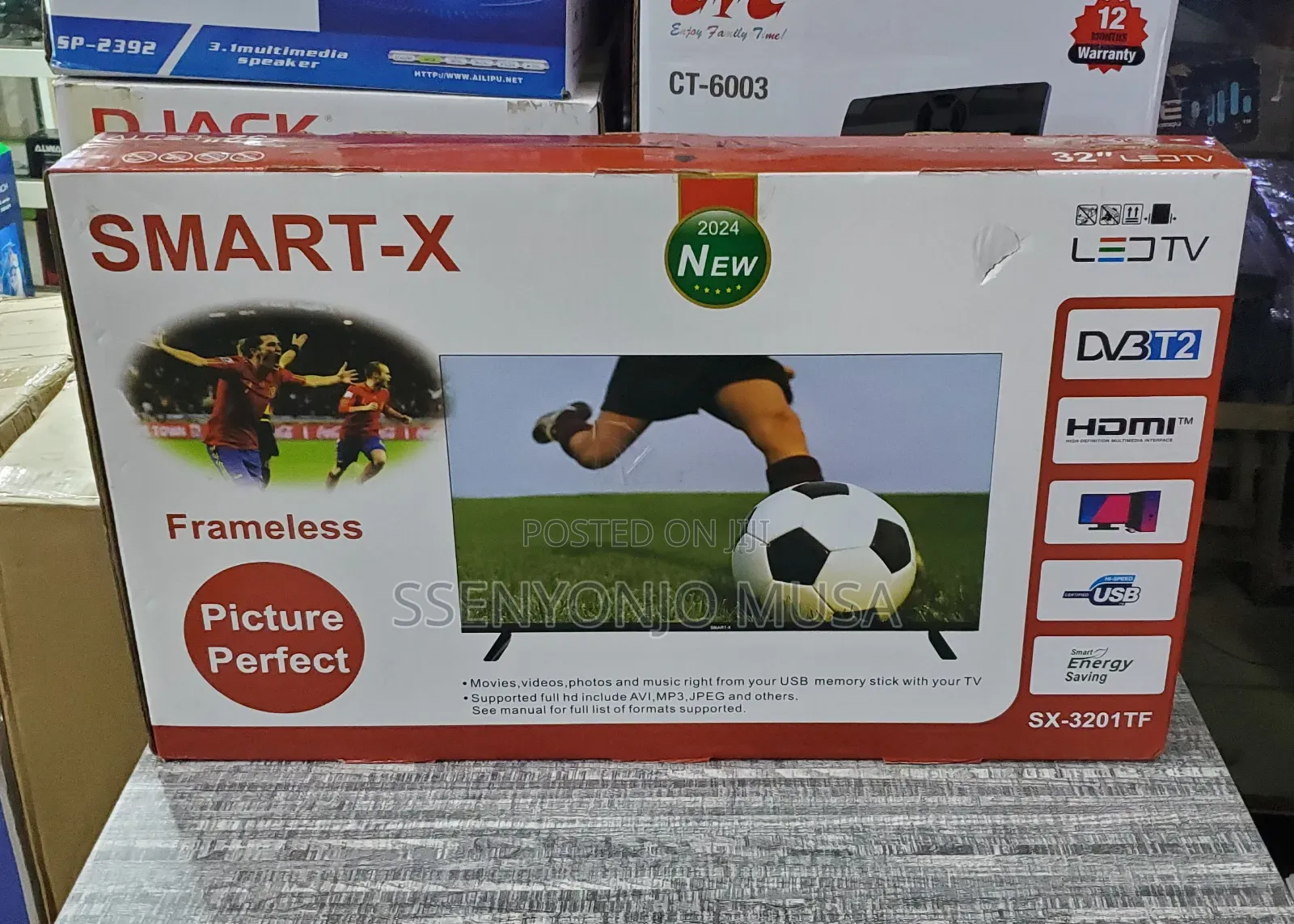 Smart-X 32" FHD LED Smarttv/Freeview, Satellite Tuner-2-Year