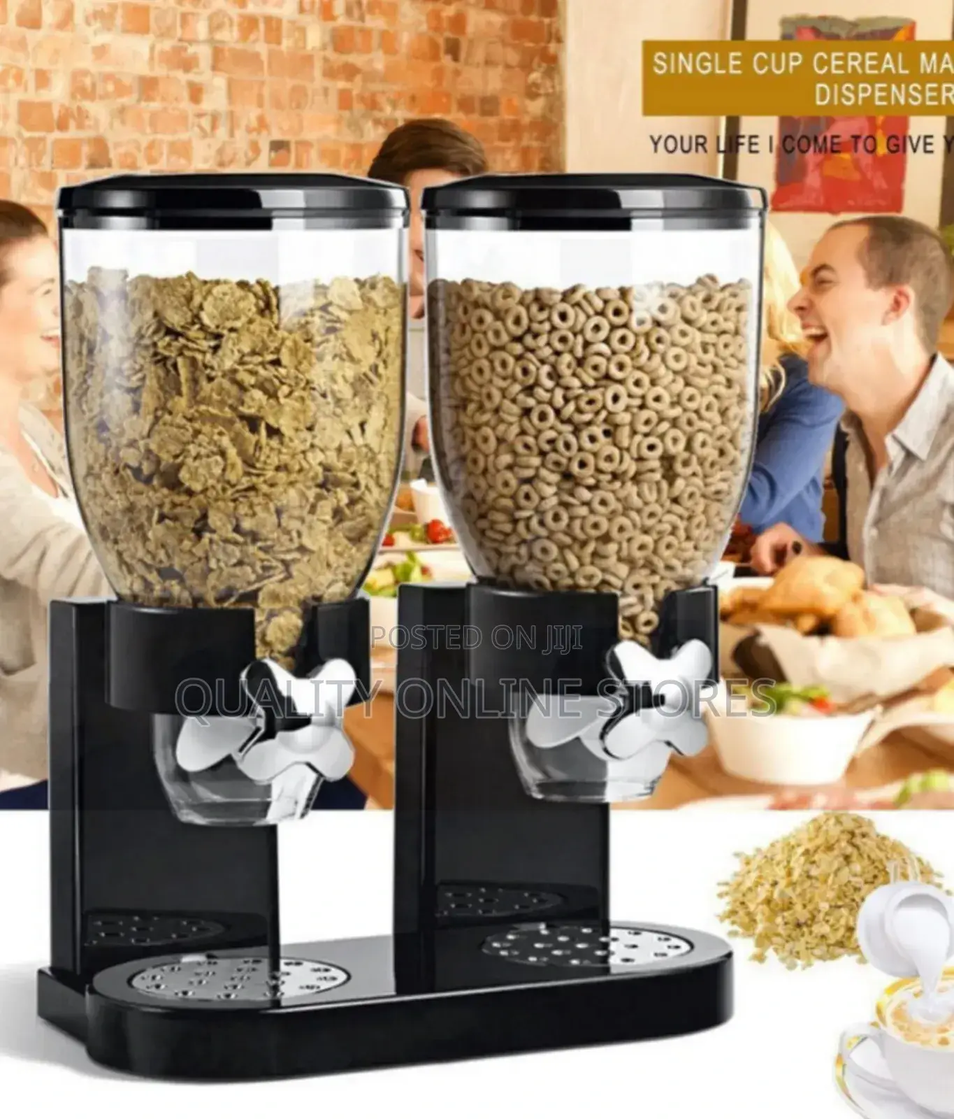 Double Dry Food Dispenser