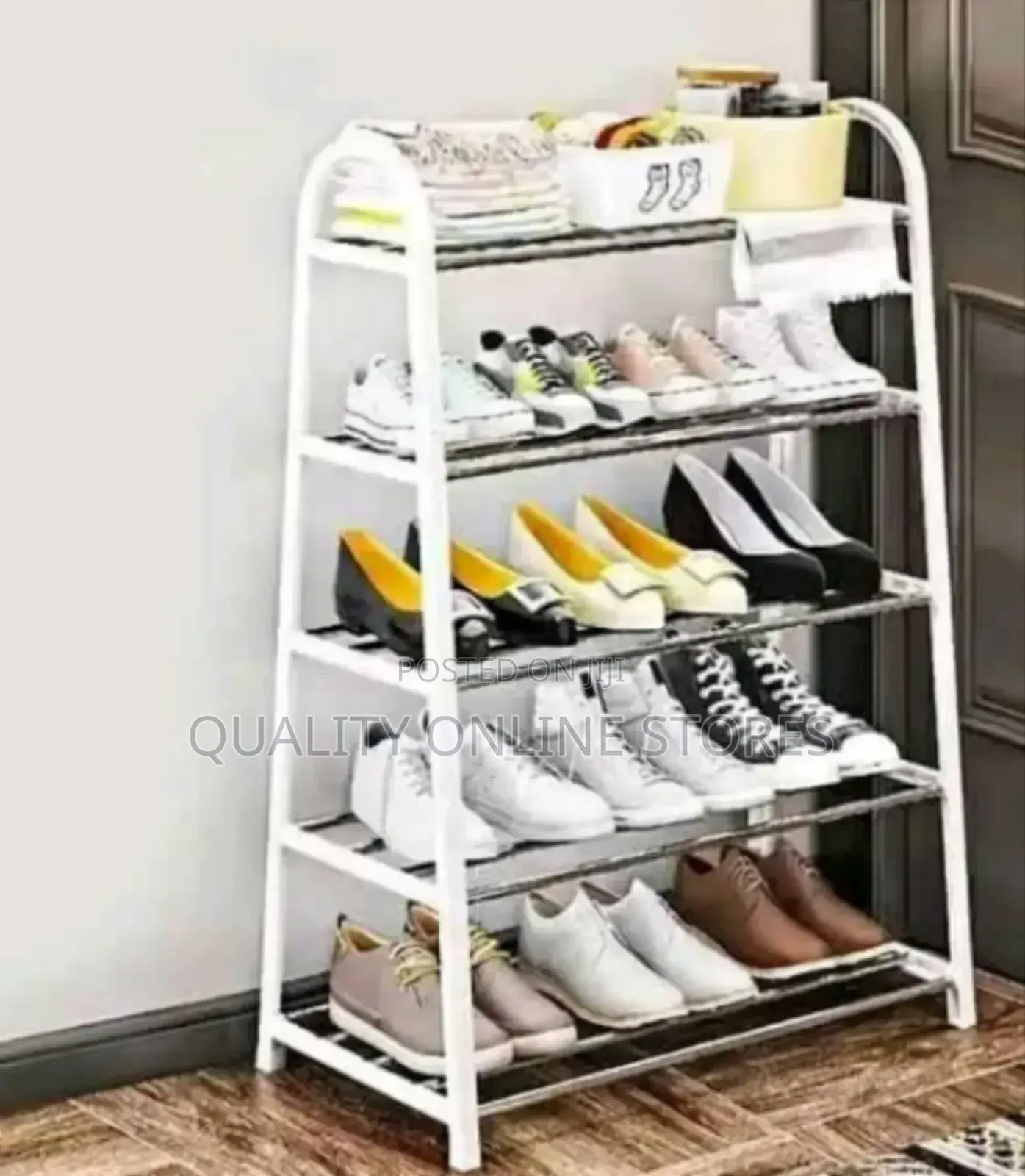 Metallic Shoe Rack