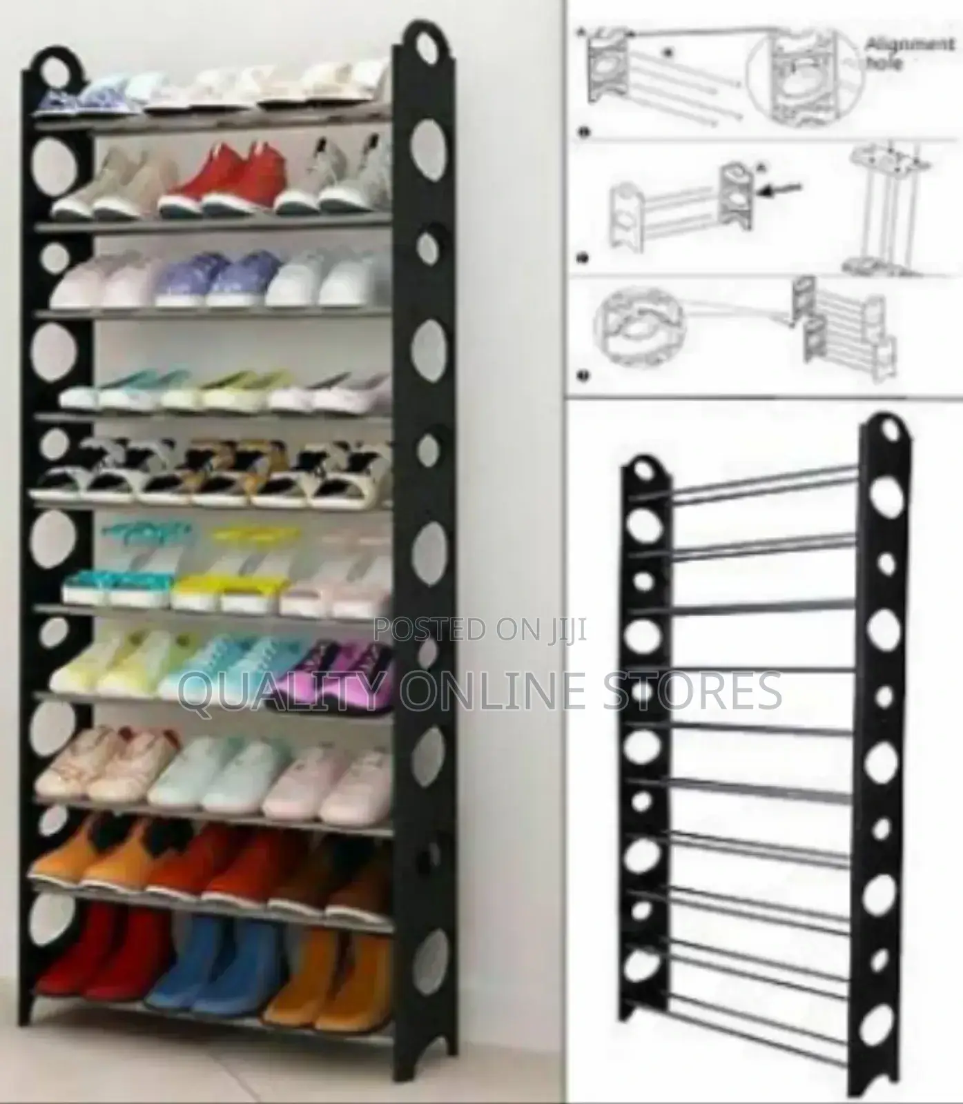 Brand Metallic Shoe Rack