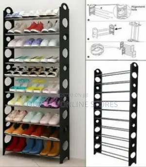Brand Metallic Shoe Rack