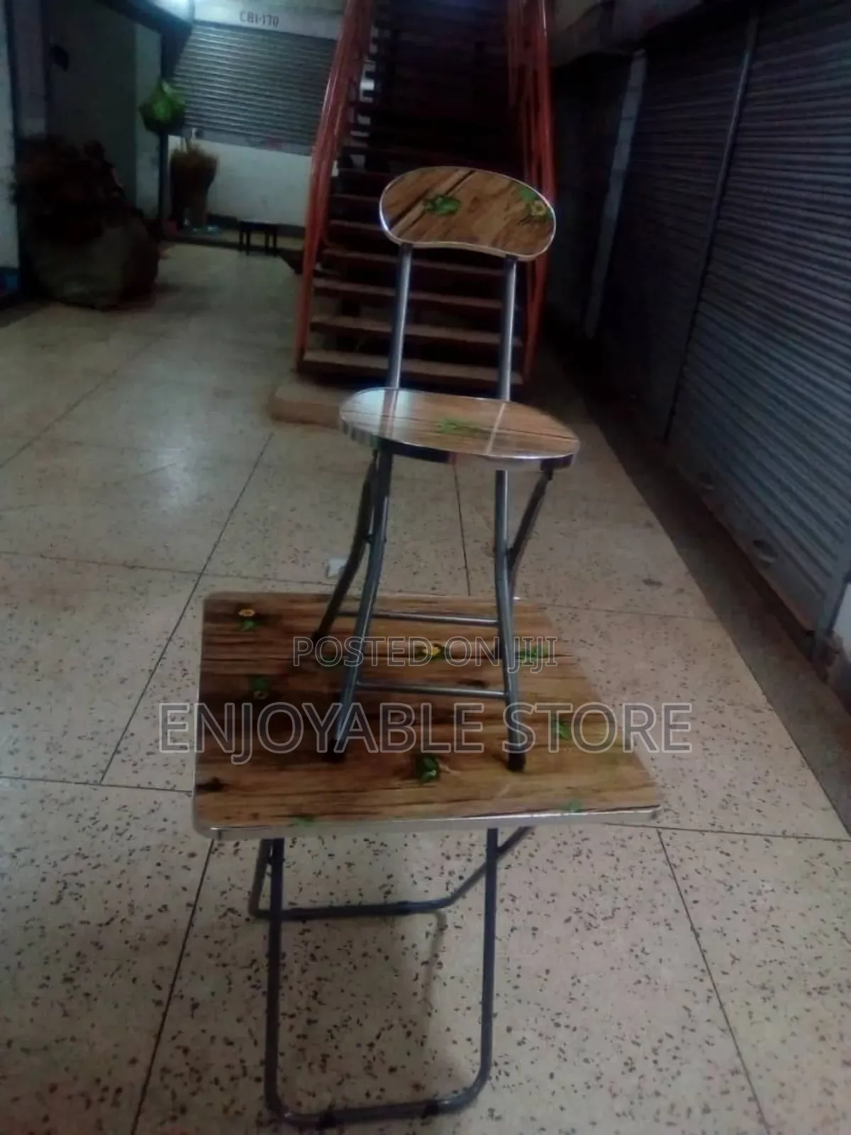 A Set of Reading Table and a Chair