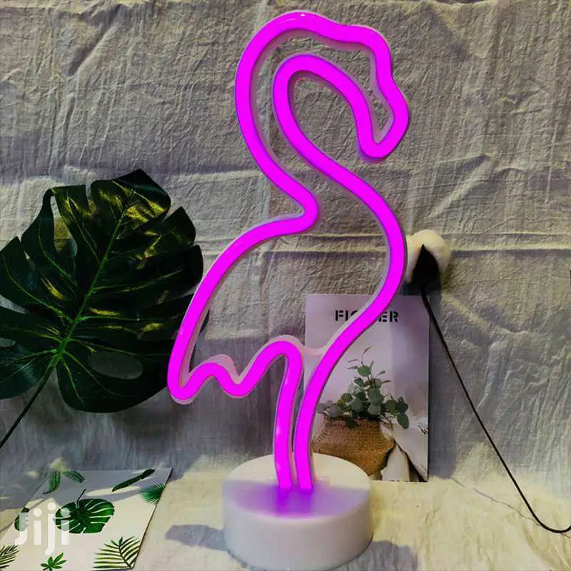 Fashion LED Neon Sign Light Home Decor Pink Flamingo