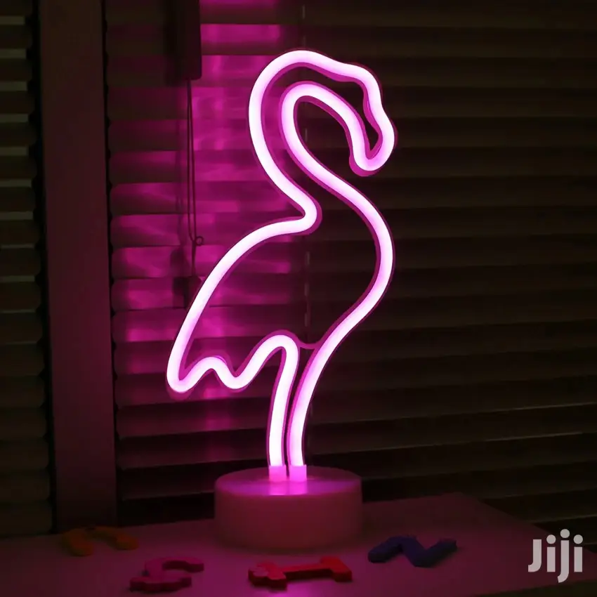 Fashion LED Neon Sign Light Home Decor Pink Flamingo
